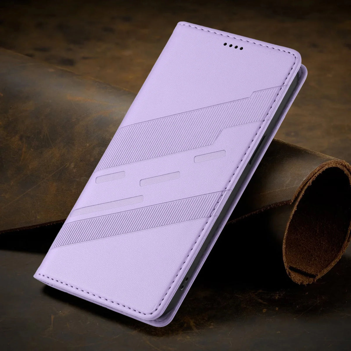 Google Pixel 10 Klapphülle in Lederoptik – Lila – Produktbild 8