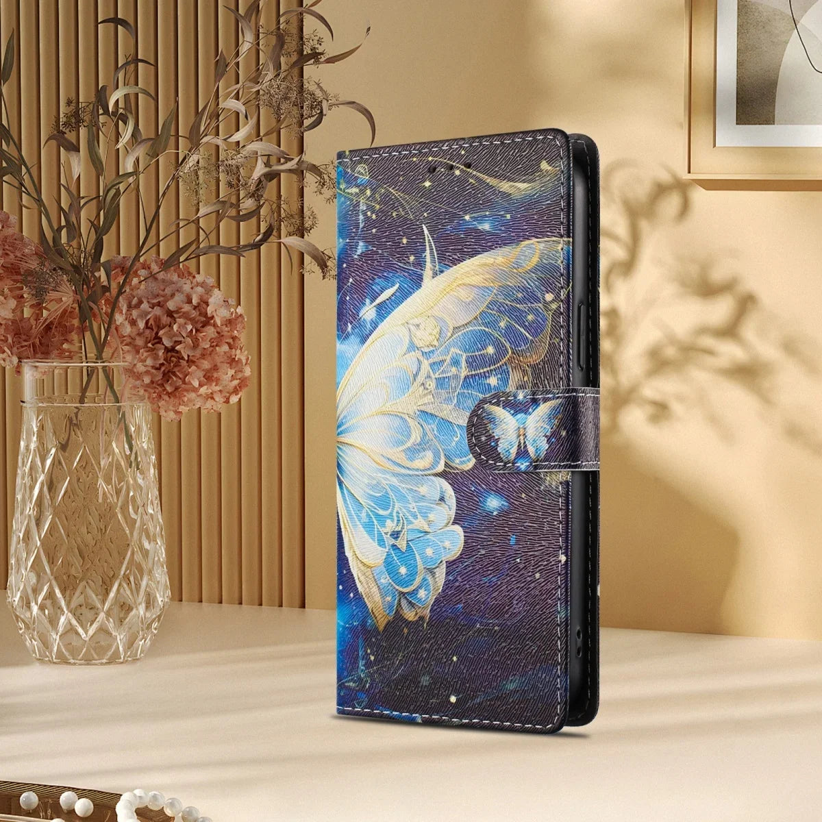 Gemusterte Wallet-Klapphülle mit Kartenfach für Google Pixel 11, Google Pixel 11 Pro XL, Google Pixel 11 Pro, Google Pixel 11a – Design HX-CH04