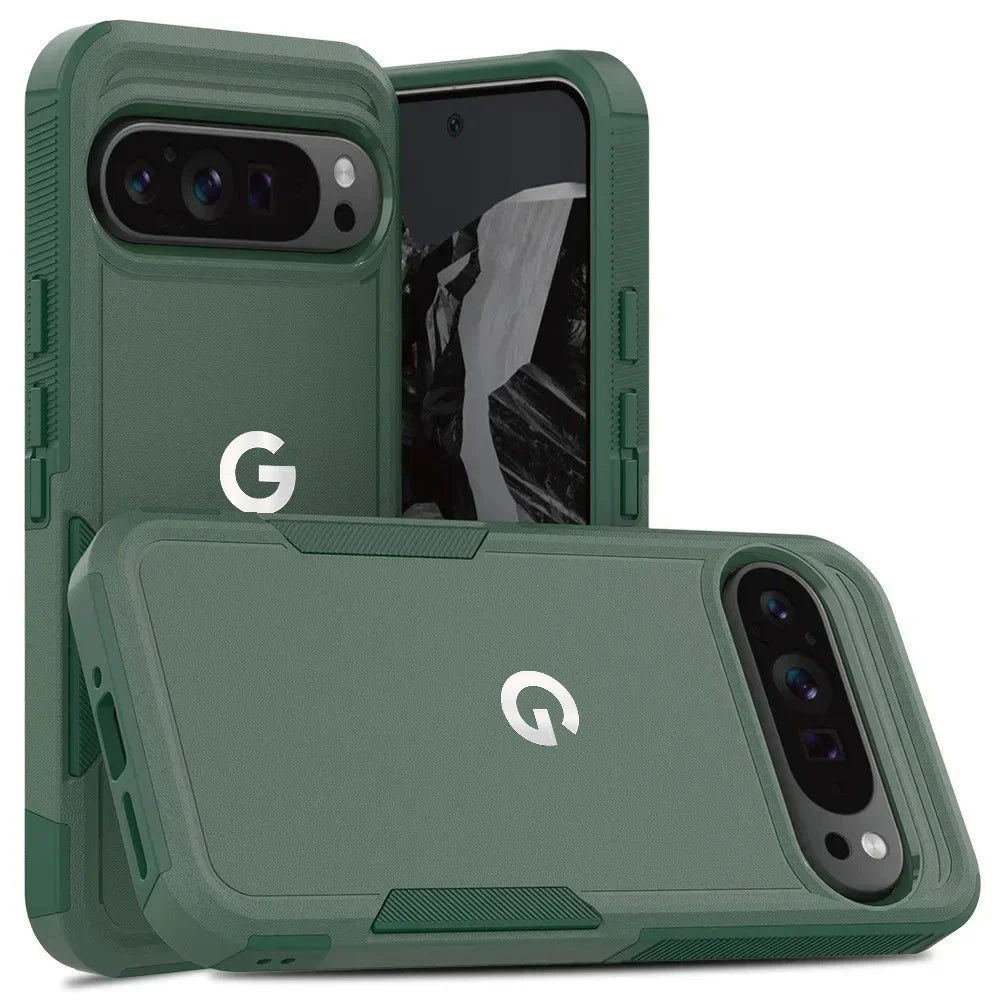 Google Pixel 8 robuste PC-TPU Schutzhülle – Grün – Ansicht 9