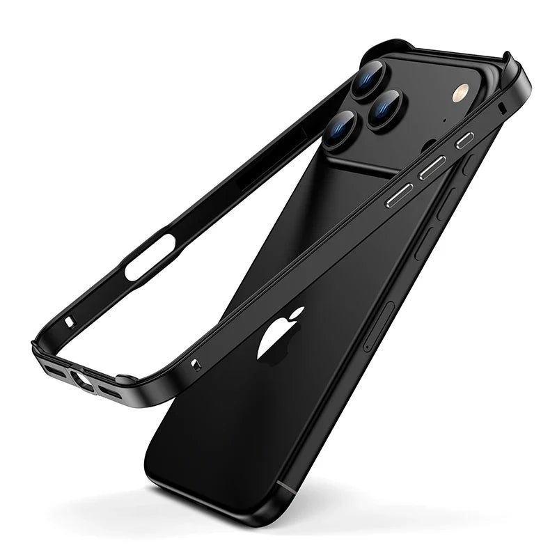 iPhone 16 Aluminium-Silikon Bumper Schutzhülle – Aluminium-Detail
