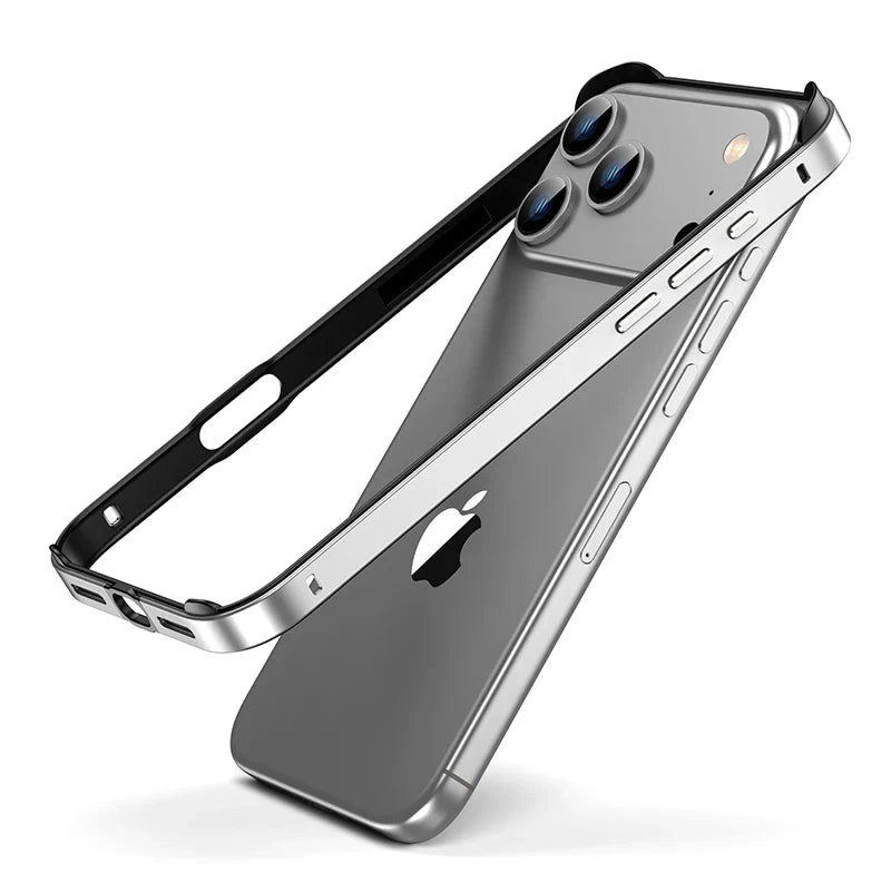 iPhone 16 Aluminium-Silikon Bumper Schutzhülle – Seitenansicht