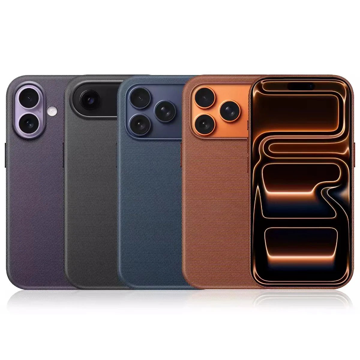 iPhone 14 / Plus / Pro / Pro Max – Magnetische TechWoven Hülle mit Mikrofaserstruktur iPhone 14 TechWoven Schutzhülle mit Mikrofaserstruktur und Magnetfunktion – Seitenansicht