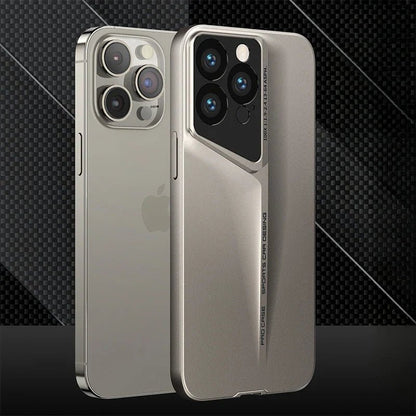 iPhone 14/ Pro/ Pro Max - Innovative Schutz Hülle, Stoßfest, Bumper, Schlankes Design apple iphone 14 pro max 15 innovative schutz hülle elegant trend online neu kaufen bestellen magnetisch schön cover case kabelloses laden kameraschutz modern bumper titanium grau Handy Schutz Hülle online kaufen günstig bestellen