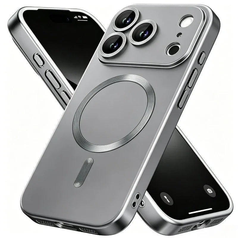 iPhone 15 / Plus / Pro / Pro Max – Magnetische PC-Schutzhülle mit MagSafe-Design iPhone 15 magnetische PC-Schutzhülle – Rückseitenansicht