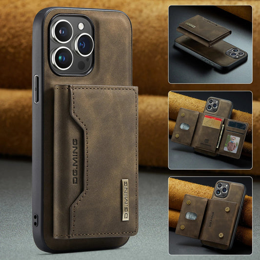 iPhone 15/ Pro/ Plus/ Pro Max - 2 in 1 Magnetische Lederoptik Hülle mit Abnehmbarem Portemonnaie Handy Schutz Hülle online kaufen günstig bestellen