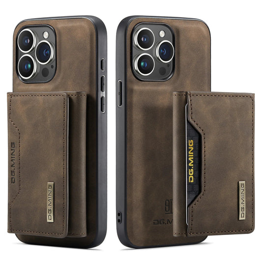 iPhone 15/ Pro/ Plus/ Pro Max - 2 in 1 Magnetische Lederoptik Hülle mit Abnehmbarem Portemonnaie iphone 13 14 15 16 pro plus schutz hülle leder modern stylisch neu günstig kaufen bestellen stoßfest schön super luxus bumber schutz display wasserfest waschbar kratzfest braun Handy Schutz Hülle online kaufen günstig bestellen