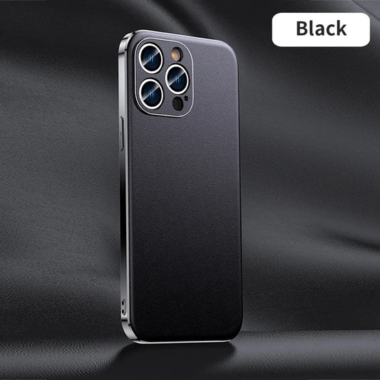 iPhone 15/ Pro/ Plus/ Pro Max - Handy Hülle aus Rindsleder mit Luxuriöse Beschichtung, Vollständiger Linsenschutz auf der Rückseite 47167569133910|47167569166678|47167569199446|47167569232214 online kaufen günstig bestellen