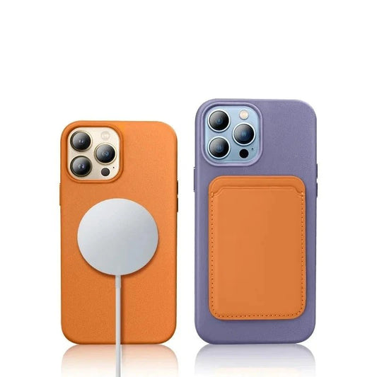 iPhone 15/ Pro/ Plus/ Pro Max - Lederoptik Hülle MagSafe, Stoßfest Bumper Apple iPhone 15 pro max 15 plus leder schutz hülle magsafe neu online günstig kauefen bestellen case flip magnetisch cover luxus modern Handy Schutz Hülle online kaufen günstig bestellen