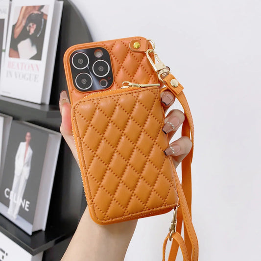 iPhone 15/ Pro/ Plus/ Pro Max - Umhängetasche mit Umhänge Band, Schulterkartenhalter, Kosmetiktasche, Reißverschluss - Geldbörse aus Lederoptik iPhone 15/ Pro/ Plus/ Pro Max - Umhängetasche mit Umhänge Band, Schulterkartenhalter, Kosmetiktasche, Reißverschluss - Geldbörse aus Leder - Handy Held 24 online kaufen günstig bestellen