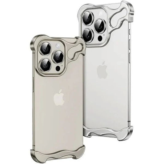 iPhone 15/ Pro/ Pro Max - Luxus Aluminium Metall Schutz Hülle Legierung Stoßstange iphone 14 pro max schutz hülle metall rahmen aluminium online neu kaufen bestellen schwarz alu rahmen bumper Handy Schutz Hülle online kaufen günstig bestellen