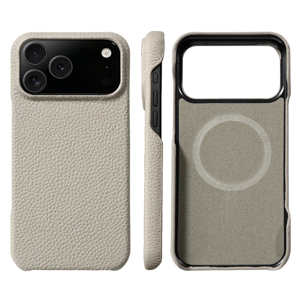 iPhone 15 / Pro / Pro Max – Magnetische Hülle in Lederoptik | LANGSIDI LANGSIDI iPhone 15 magnetische Schutzhülle in Lederoptik – weitere Ansicht