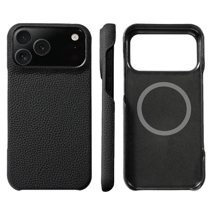 iPhone 15 / Pro / Pro Max – Magnetische Hülle in Lederoptik | LANGSIDI LANGSIDI iPhone 15 magnetische Schutzhülle in Lederoptik – Schutzcase-Design