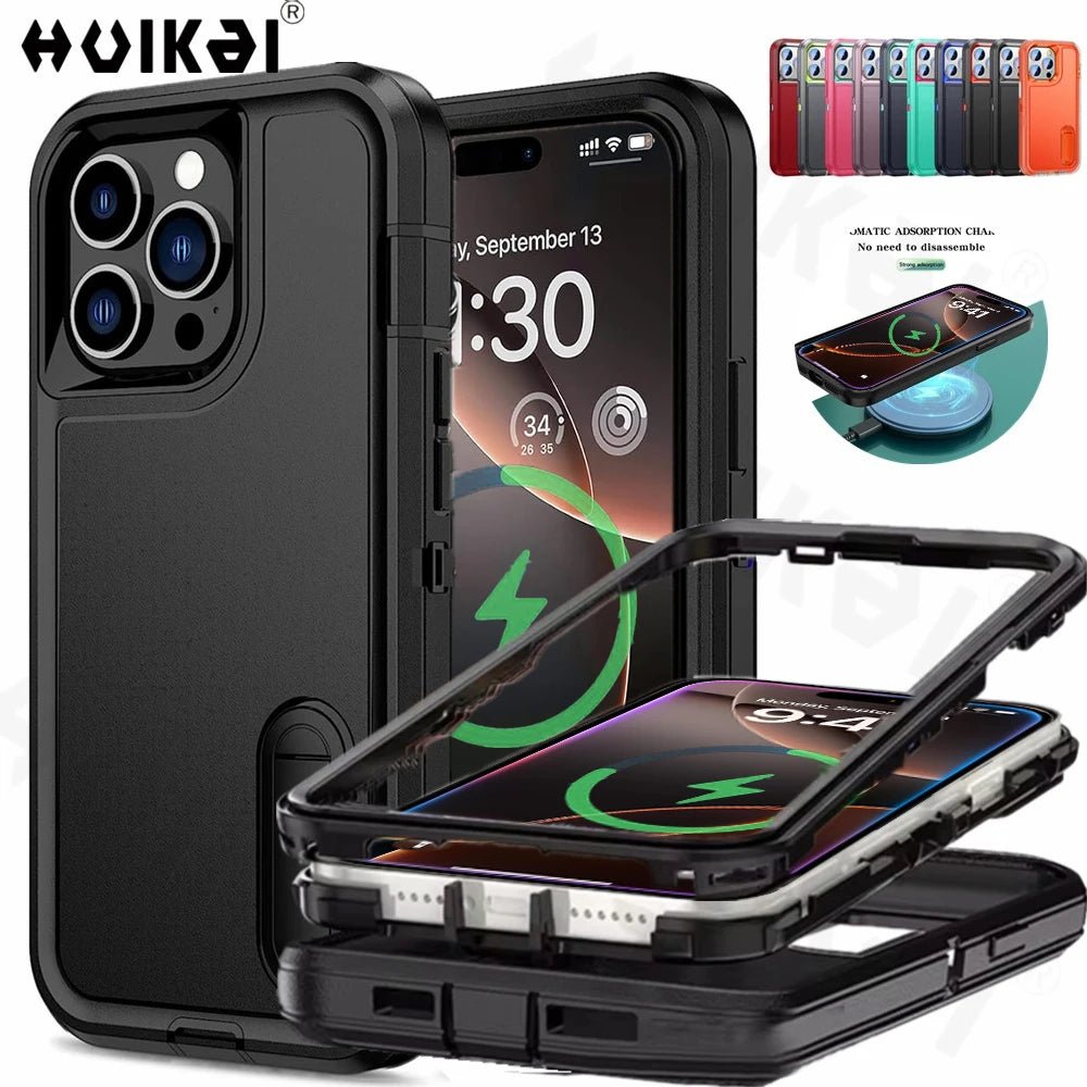 iPhone 16/ e/ Pro/ Plus/ Pro Max - Vollständige Robuste Hülle mit Displayschutz iPhone 16/ e/ Pro/ Plus/ Pro Max - Vollständige Robuste Hülle mit Displayschutz Handy Schutz Hülle online kaufen günstig bestellen