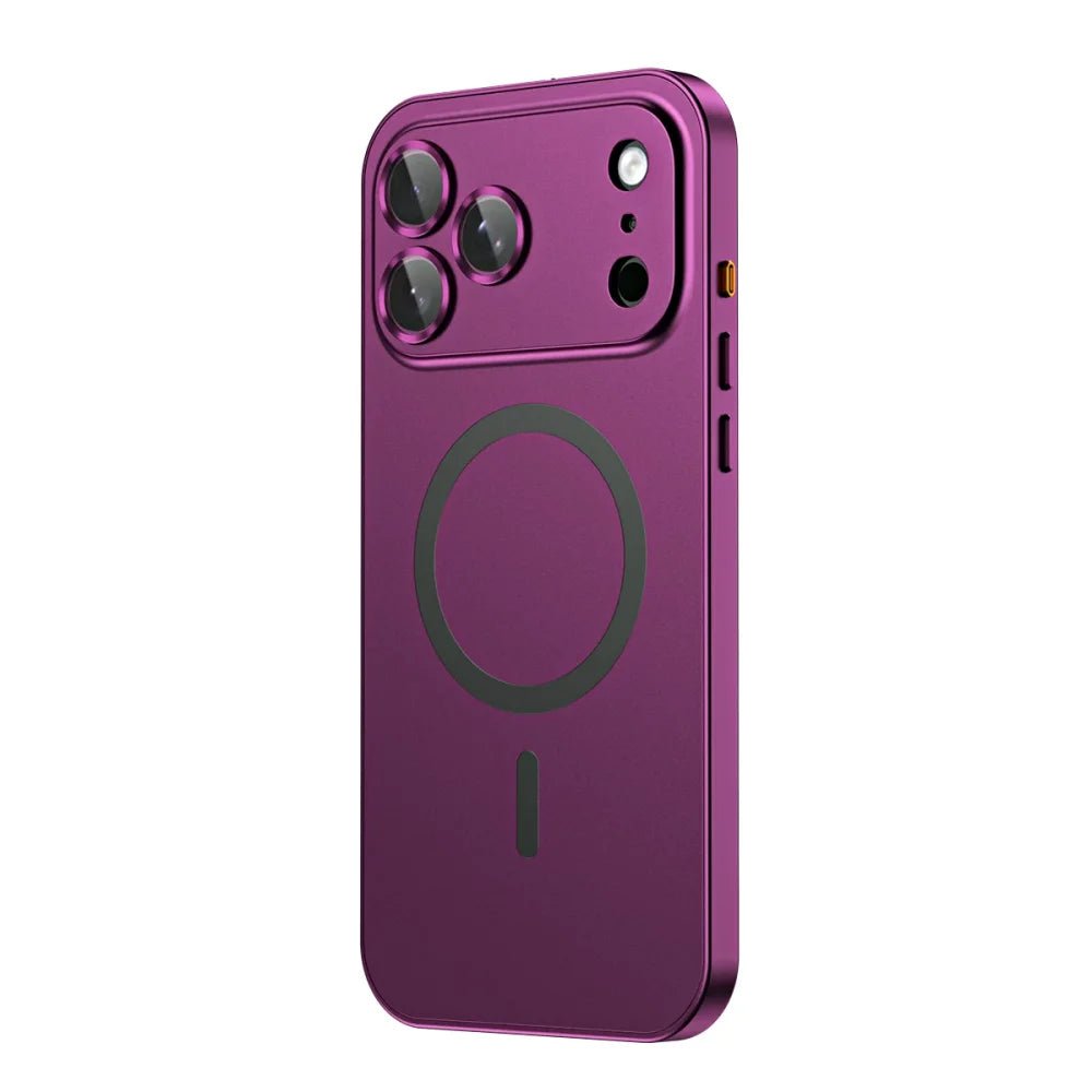 iPhone 16 / Plus / Pro / Pro Max – Magnetische Aluminium-PC-Schutzhülle | lolozzx iPhone 16 magnetische Aluminium-PC-Schutzhülle – Materialdetail