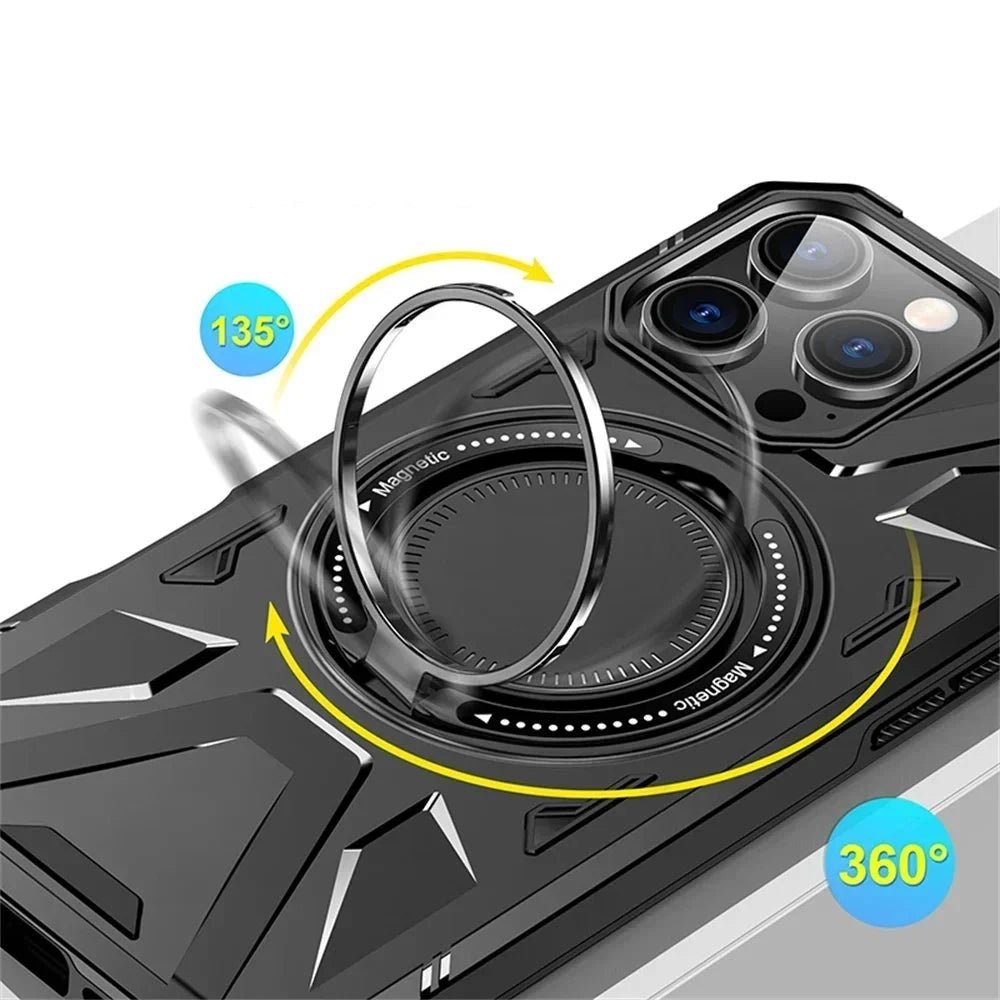 iPhone 16/ Pro/ Plus/ Pro Max - MagSafe Schutz Hülle mit Ring, Stoßfest iPhone 16/ Pro/ Plus/ Pro Max - MagSafe Schutz Hülle mit Ring, Stoßfest