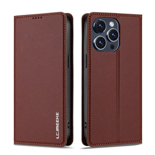 iPhone 16/ Pro/ Plus/ Pro Max - Schutz Hülle mit Magnetischer Abdeckung und Kartenfach Handy Schutz Hülle online kaufen günstig bestellen