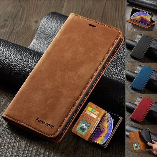 iPhone 16/ Pro/ Plus/ Pro Max - Schutz Klapp Hülle mit Abdeckung und Kartenfach Handy Hülle online kaufen günstig bestellen