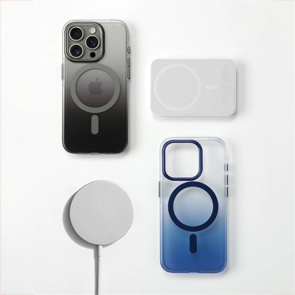 iPhone 16/ Pro/ Plus/ Pro Max - Transparente Farbverlauf MagSafe Schutz Hülle, Staubdicht iPhone 16/ Pro/ Plus/ Pro Max - Transparente Farbverlauf MagSafe Schutz Hülle, Staubdicht