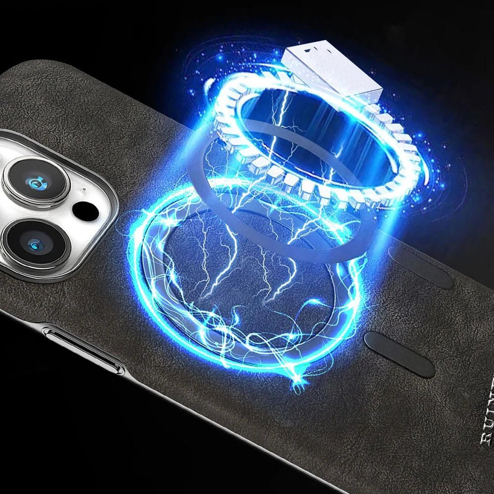 iPhone 16/ Pro/ Plus/ Pro Max - Vintage MagSafe Schutz Hülle, Elegant, Magnetisch iPhone 16/ Pro/ Plus/ Pro Max - Vintage MagSafe Schutz Hülle, Elegant, Magnetisch