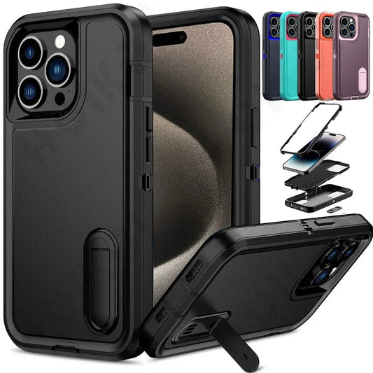 iPhone 16/ Pro/ Plus/ Pro Max - Vollständige Robuste Schutzhülle mit Display Schutz Handy Schutz Hülle online kaufen günstig bestellen