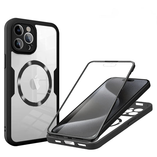 iPhone 16/ Pro/ Plus/ Pro Max - Vollständige Transparente MagSafe Hülle mit Display Schutz Handy Schutz Hülle online kaufen günstig bestellen