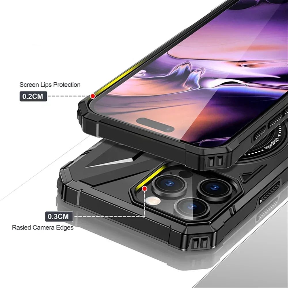 iPhone 16/ Pro/ Pro Max - MagSafe Schutz Hülle mit Ring, Robust iPhone 16/ Pro/ Pro Max - MagSafe Schutz Hülle mit Ring, Robust