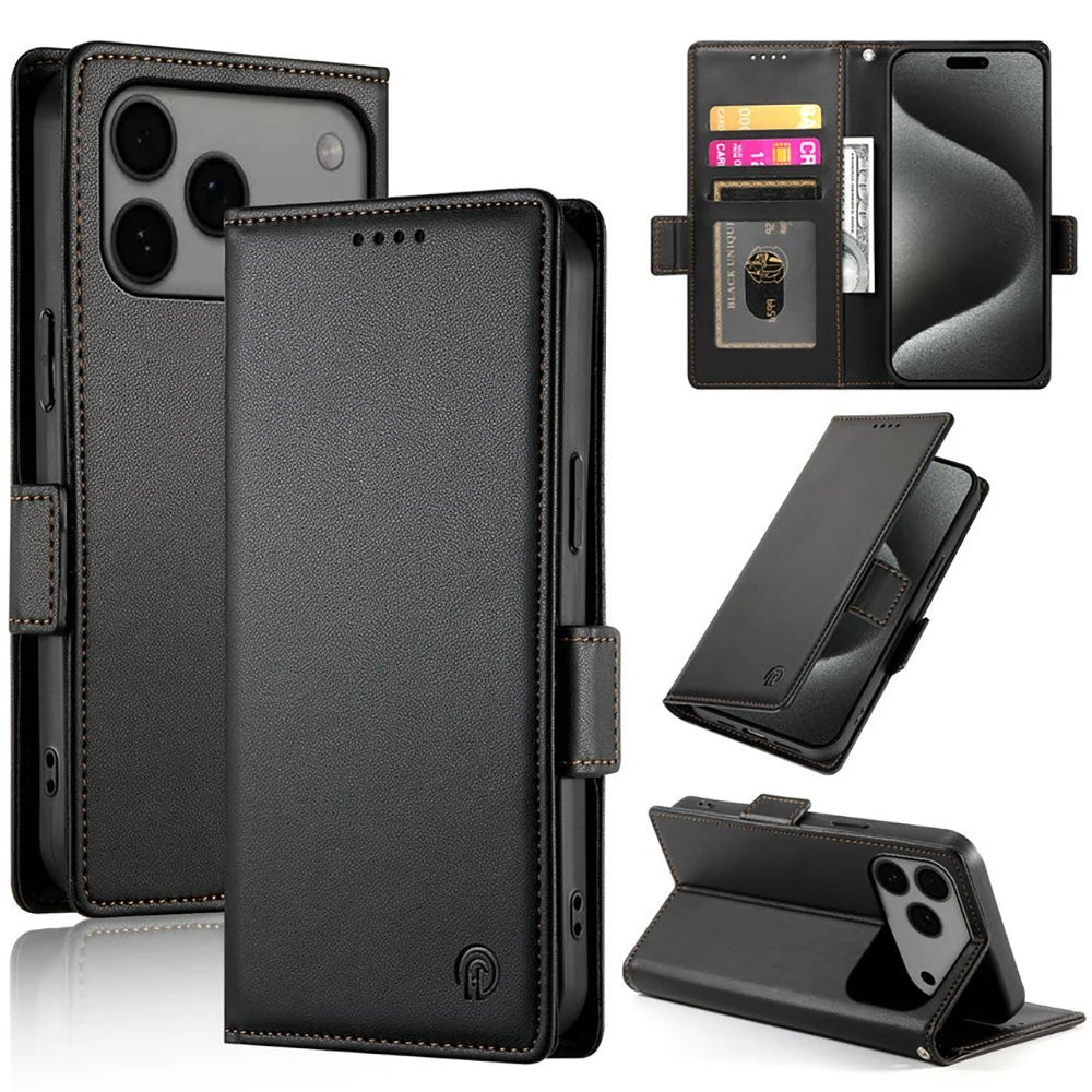 iPhone 17/ Air/ Pro/ Plus/ Pro Max - Elegante Klapp Schutz Hülle - Karten Fach iPhone 17/ Air/ Pro/ Plus/ Pro Max - Elegante Klapp Schutz Hülle - Karten Fach Handy Schutz Hülle online kaufen günstig bestellen