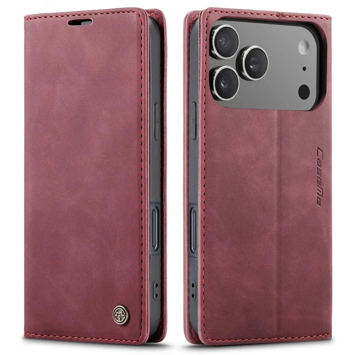 iPhone 18 Pro / Pro Max – Klapphülle in Lederoptik mit Kartenfach iPhone 18 Pro Max Wallet-Klapphülle – Produktansicht