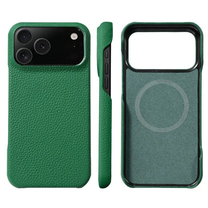 iPhone 18 / Pro / Pro Max – Magnetische Hülle in Lederoptik | LANGSIDI LANGSIDI iPhone 18 magnetische Schutzhülle in Lederoptik – Magnetische Rückseite