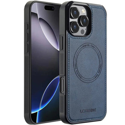 iPhone 18 Pro / Pro Max – Magnetische Schutzhülle in Lederoptik | HOTSUNTOWN iPhone 18 magnetische Schutzhülle in Lederoptik – Rückseite mit Magnetring