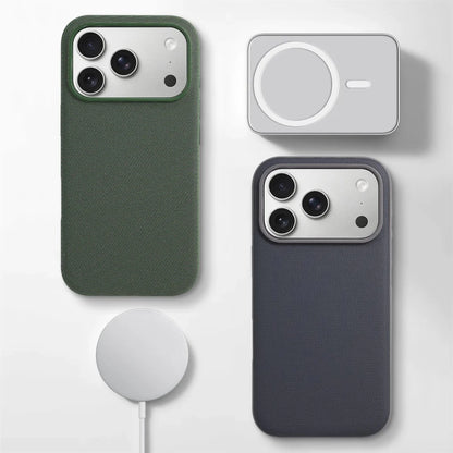 iPhone 18 / Pro / Pro Max – Magnetische TechWoven Hülle mit Mikrofaserstruktur iPhone 18 TechWoven Schutzhülle mit Mikrofaserstruktur und Magnetfunktion – Farbansicht