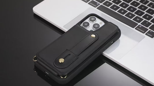 Apple iphone 15 pro max 15 plus crossbody umhänge mit kette schutzhülle band kartenfach trend modern neu online kaufen bestellen leder cover case kette