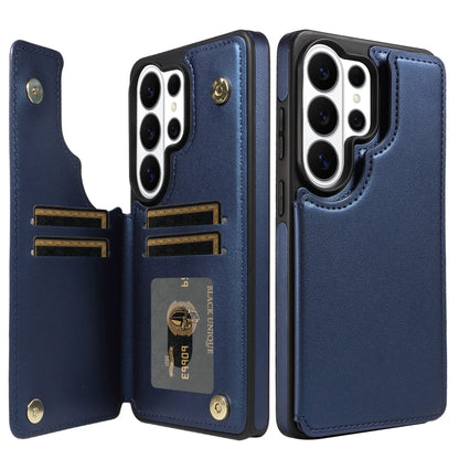 Samsung Galaxy S23 / S23+ / S23 Ultra / S23 FE – Wallet-Hülle mit Kartenfach in Kunstlederoptik Samsung Galaxy S23 Wallet-Schutzhülle mit Kartenfach – Farbe Blau