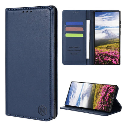 Samsung Galaxy S24 / S24 Plus / S24 Ultra / S24 FE – Wallet-Klapphülle mit Kartenfach | ZZXX Samsung Galaxy S24 Wallet-Klapphülle mit Kartenfach – Farbe Blau
