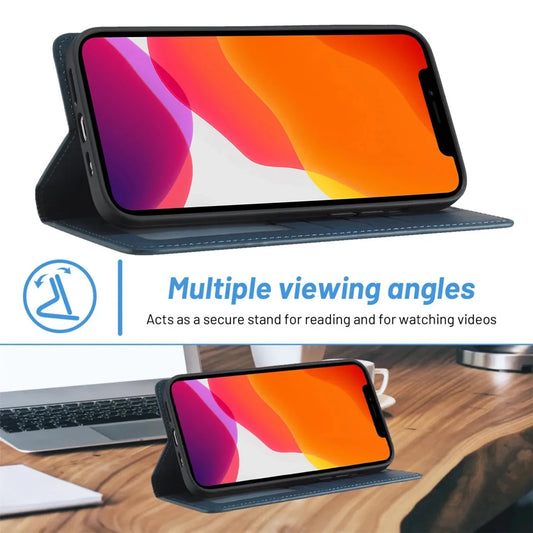 Samsung Galaxy S25 / S25+ / S25 Ultra / S25 Edge / S25 FE – Wallet-Klapphülle mit Kartenfach | YBHNFOG Samsung Galaxy S25 Wallet-Klapphülle aus Kunstleder – Klappdesign (Modell- und Farbvarianten)