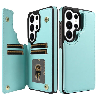 Samsung Galaxy S26 / S26+ / S26 Ultra – Wallet-Hülle mit Kartenfach in Kunstlederoptik Samsung Galaxy S26 Wallet-Schutzhülle mit Kartenfach – Farbe Hellgrün