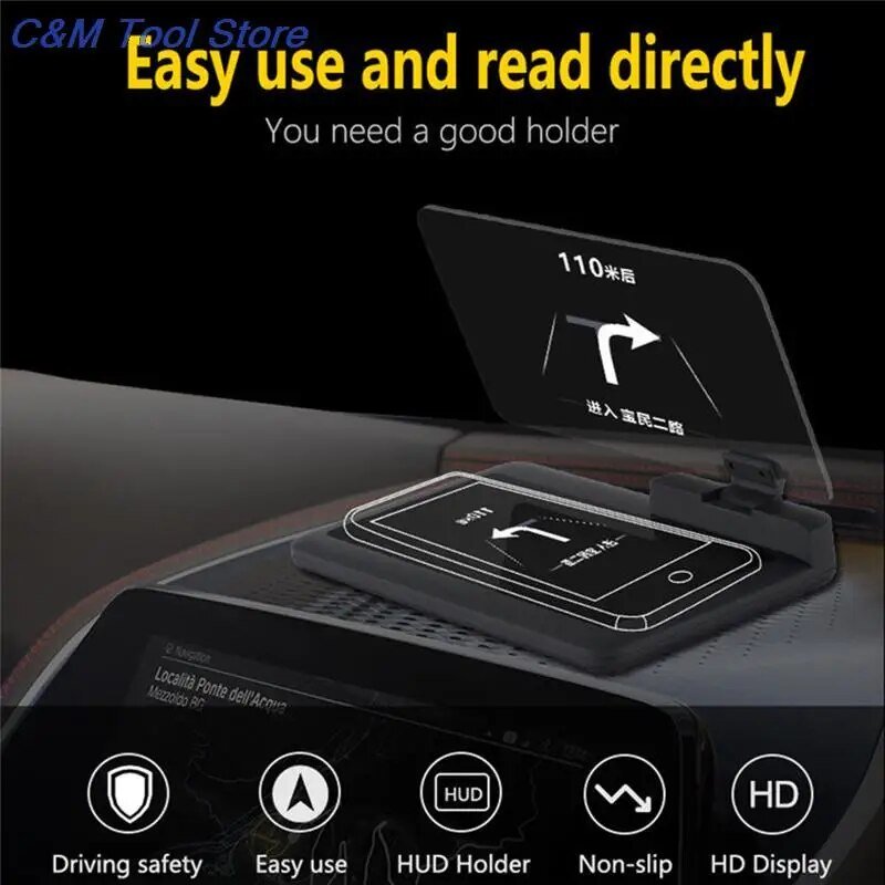 Universeller Smartphone - Projektor - HUD - Head - Up - Display - Halter Universeller Smartphone - Projektor - HUD - Head - Up - Display - Halter - Handy Held 24 online kaufen günstig bestellen